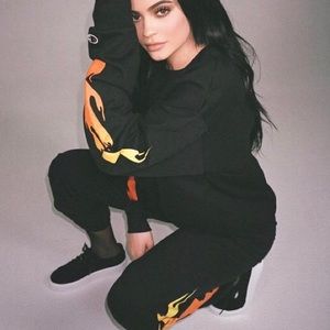 KYLIE JENNER FLAME JOGGERS